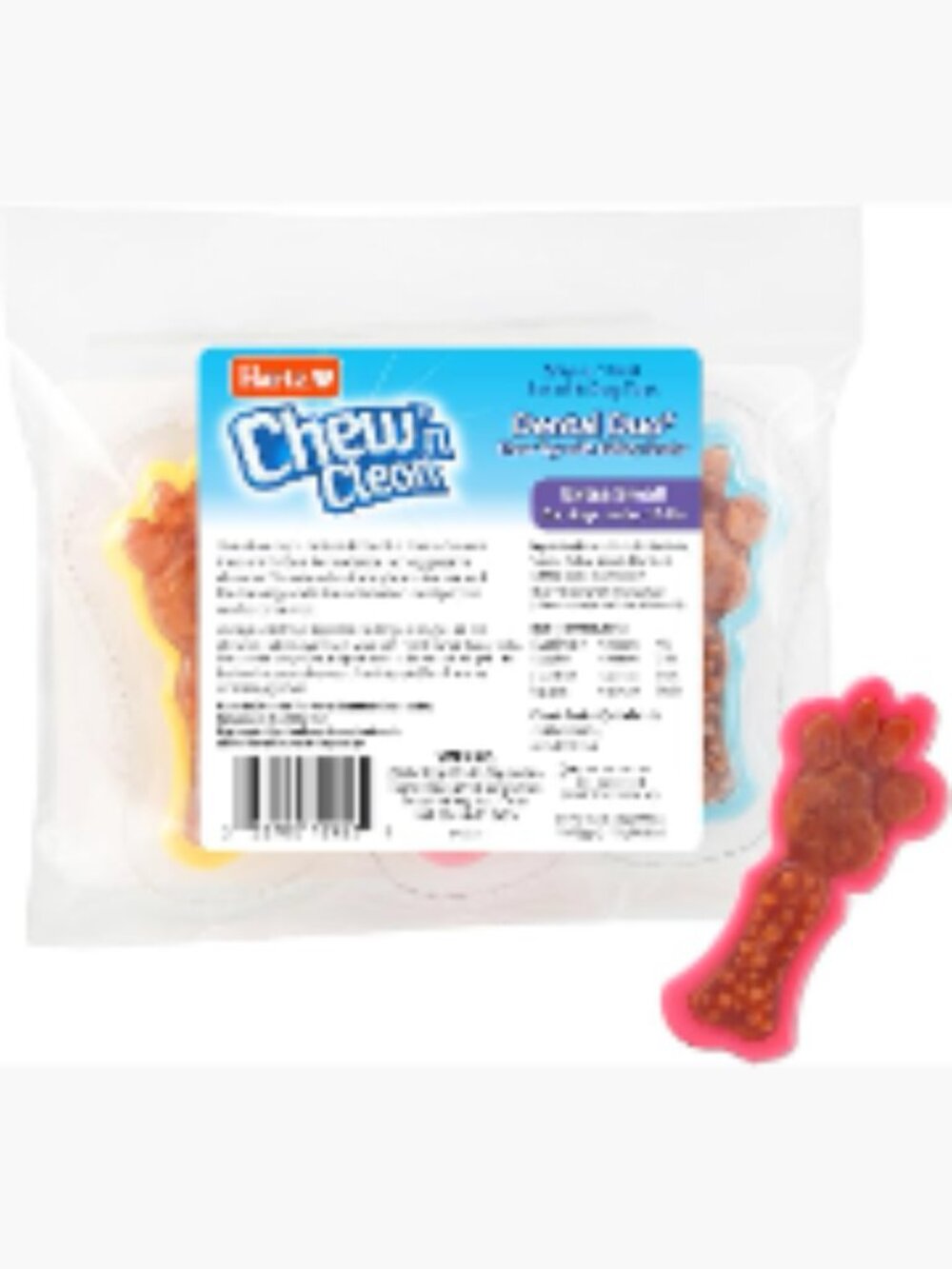 Dog Chew Toy Dental Treat Bacon Flavor Extra Small 6 Count